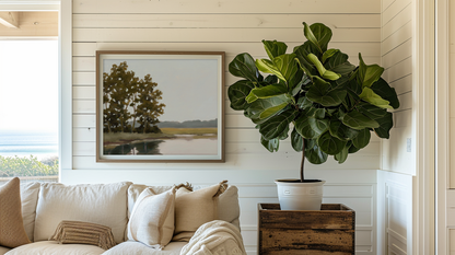 By the Pond Landscape Painting Fine Art Print